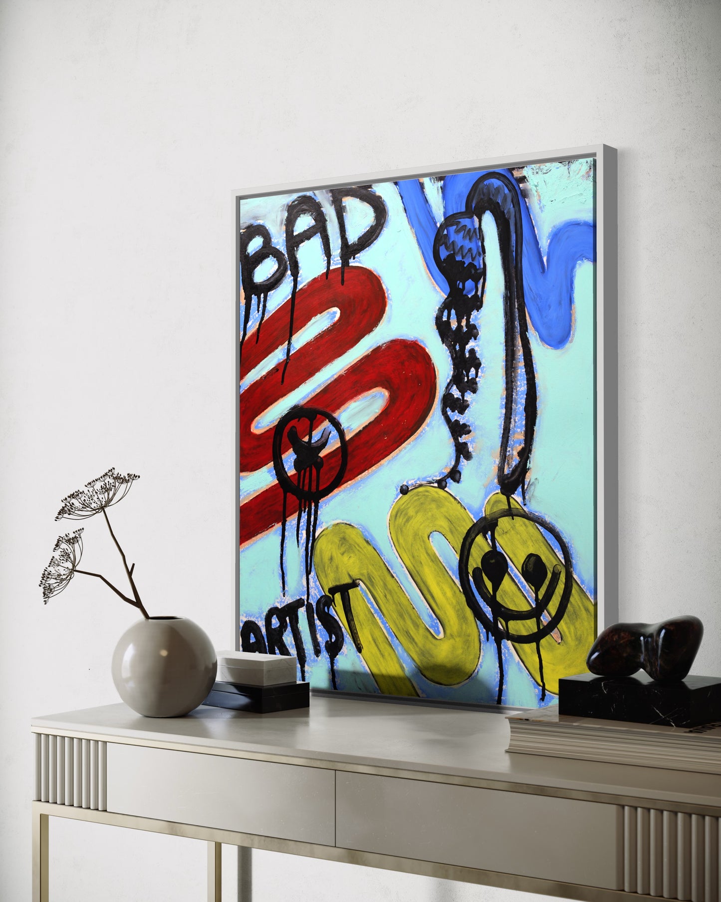 Bad Artist Bad Artist Oil Drawing WASTE HAZARD   